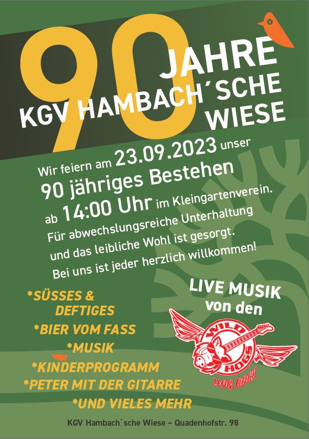 90 Jahre KGV Hambach'sche Wiese